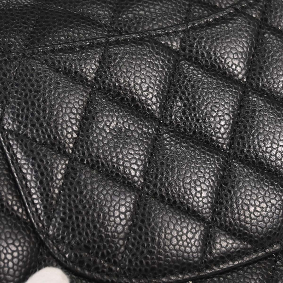 Chanel Black Caviar Skin Small Classic Double Flap Shoulder Bag