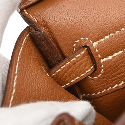 Hermes Gold Taurillon Clemence Birkin 25 Handbag