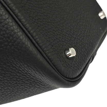 Hermes Black Taurillon Clemence Picotin Lock 22 MM Handbag