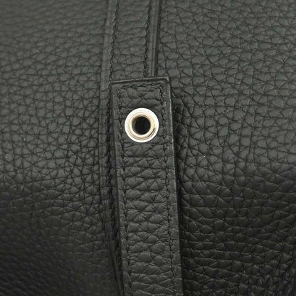 Hermes Black Taurillon Clemence Picotin Lock 22 MM Handbag