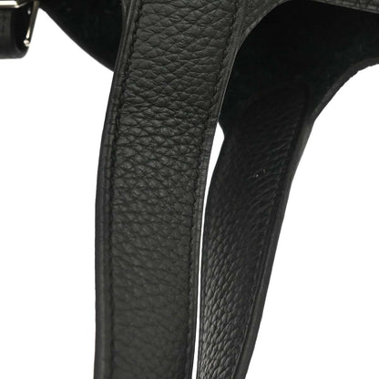 Hermes Black Taurillon Clemence Picotin Lock 22 MM Handbag