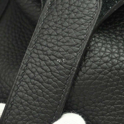 Hermes Black Taurillon Clemence Picotin Lock 22 MM Handbag