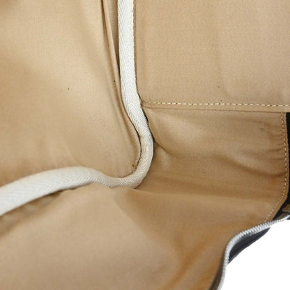 Hermes Chocolat Taurillon Clemence Wool Canvas Victoria 50 Handbag