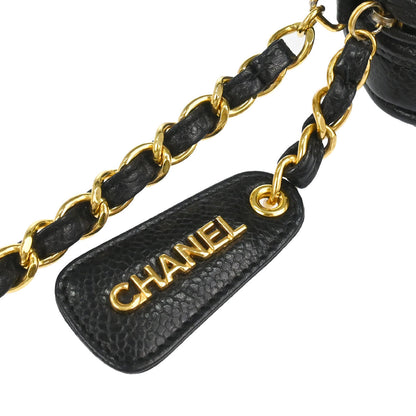 Chanel 1994-1996 Black Caviar Skin Camera Bag Mini