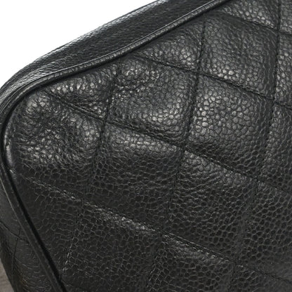 Chanel 1994-1996 Black Caviar Skin Camera Bag Mini
