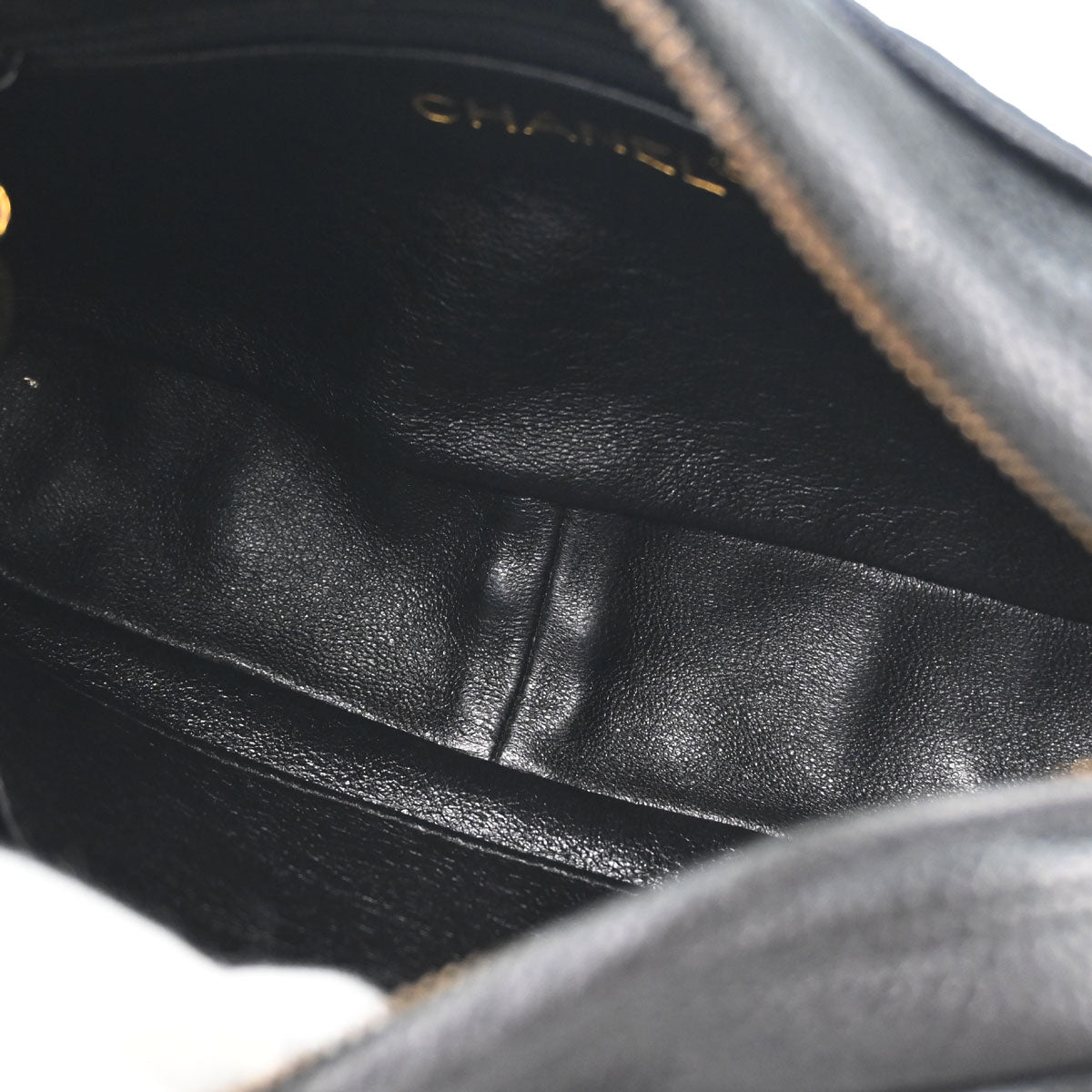 Chanel 1994-1996 Black Caviar Skin Camera Bag Mini