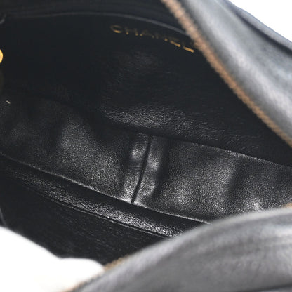 Chanel 1994-1996 Black Caviar Skin Camera Bag Mini