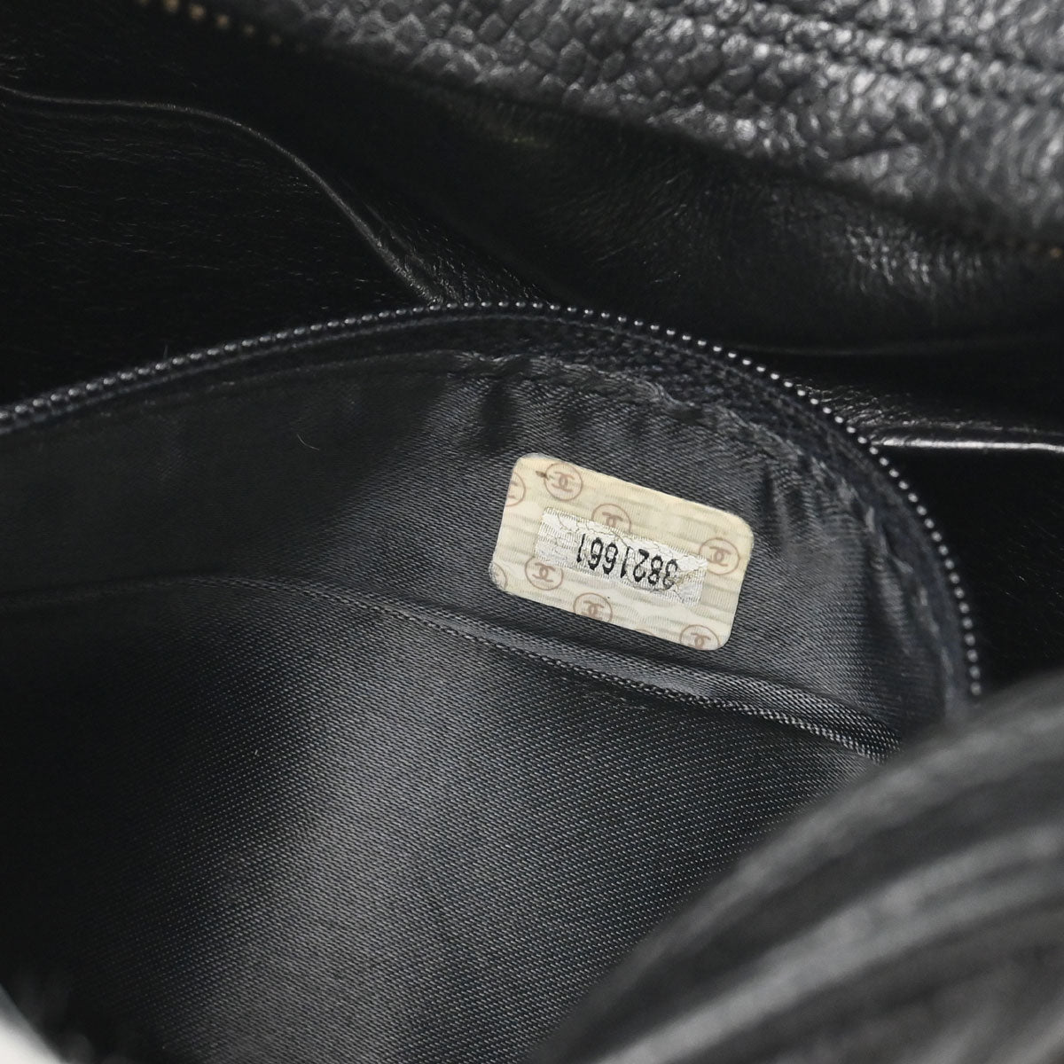 Chanel 1994-1996 Black Caviar Skin Camera Bag Mini