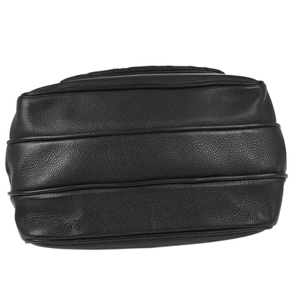 Chanel 2005-2006 Black Caviar Skin Mademoiselle Lock Accordion Flap Bag