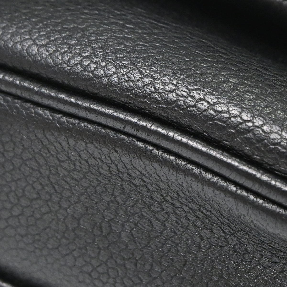 Chanel 2005-2006 Black Caviar Skin Mademoiselle Lock Accordion Flap Bag