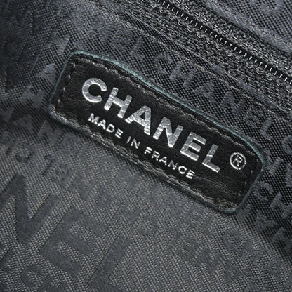 Chanel 2005-2006 Black Caviar Skin Mademoiselle Lock Accordion Flap Bag