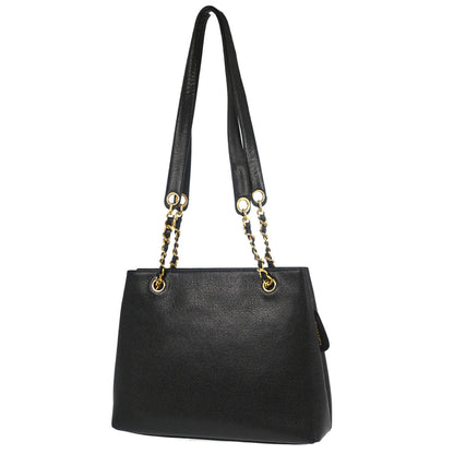 Chanel Black Caviar Skin Shoulder Bag