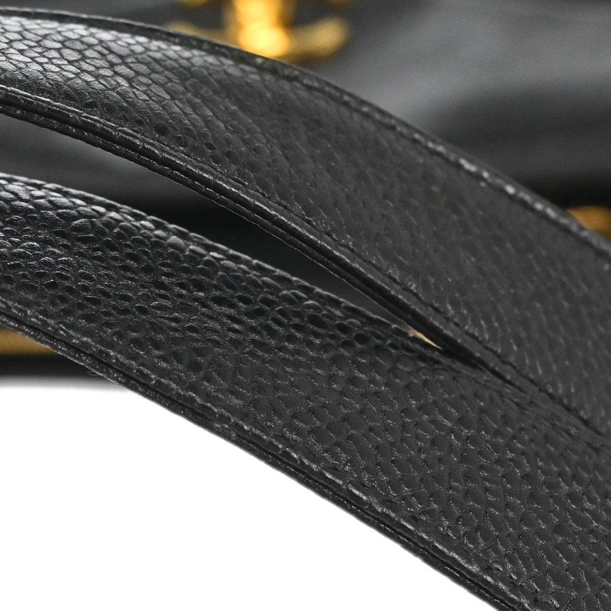 Chanel Black Caviar Skin Shoulder Bag
