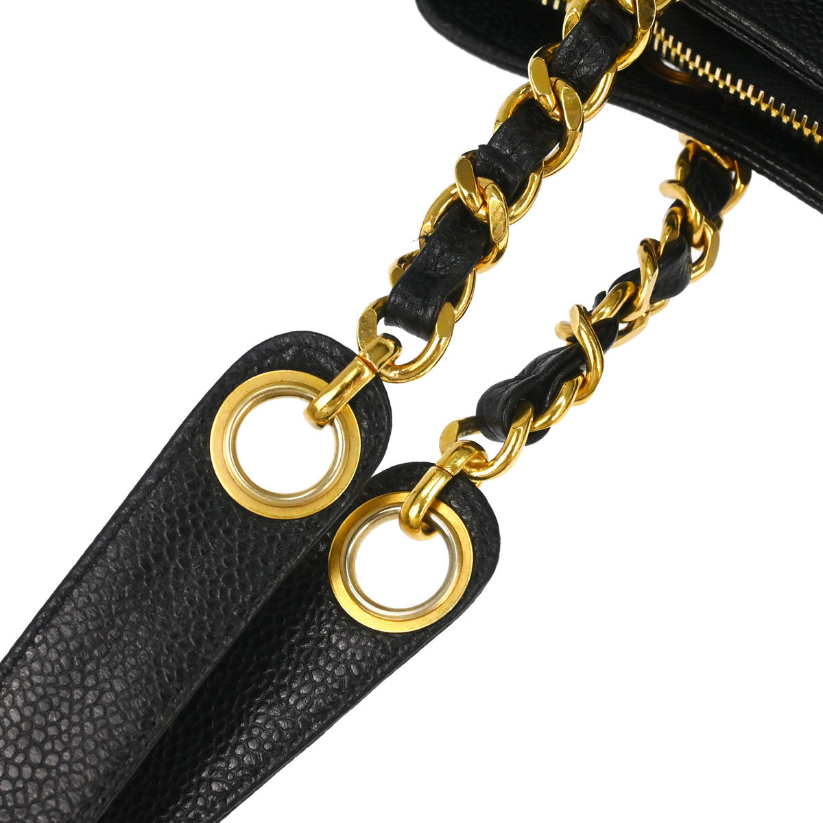 Chanel Black Caviar Skin Shoulder Bag