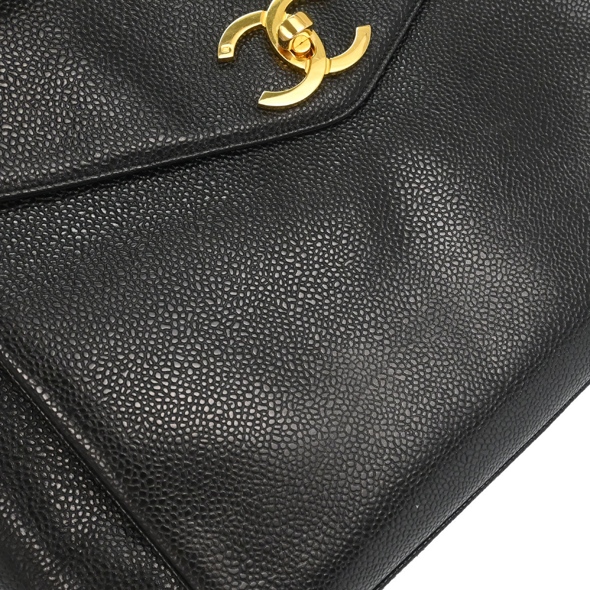 Chanel Black Caviar Skin Shoulder Bag