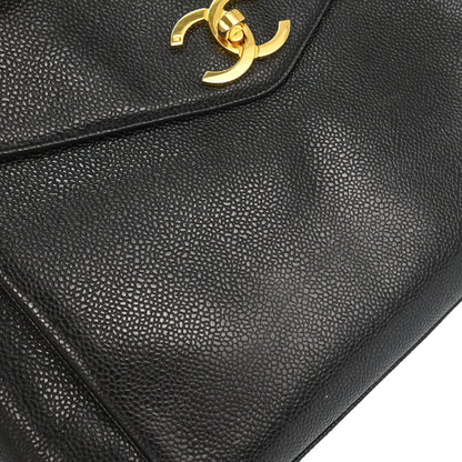 Chanel Black Caviar Skin Shoulder Bag
