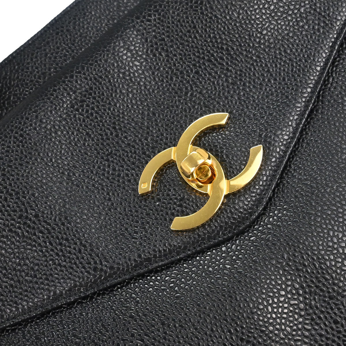 Chanel Black Caviar Skin Shoulder Bag