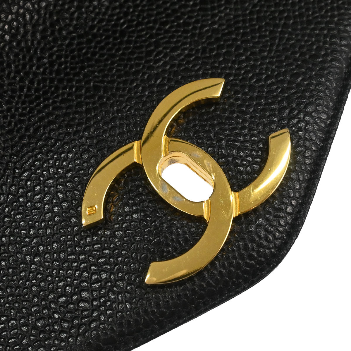 Chanel Black Caviar Skin Shoulder Bag
