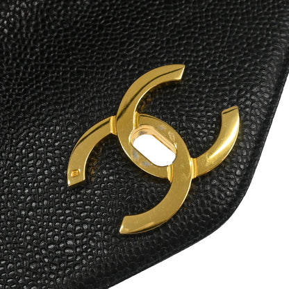 Chanel Black Caviar Skin Shoulder Bag