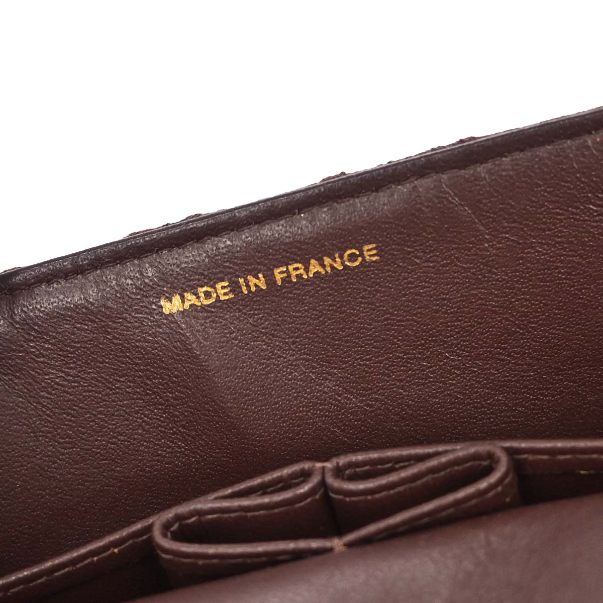 Chanel 1997-1999 Brown Canvas Camellia Small Classic Double Flap Shoulder Bag