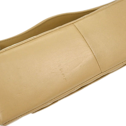 Chanel 1989-1991 Beige Lambskin Shoulder Bag