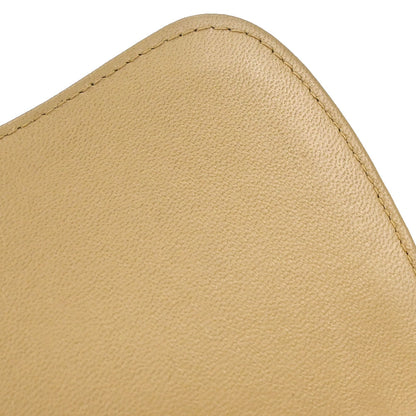 Chanel 1989-1991 Beige Lambskin Shoulder Bag