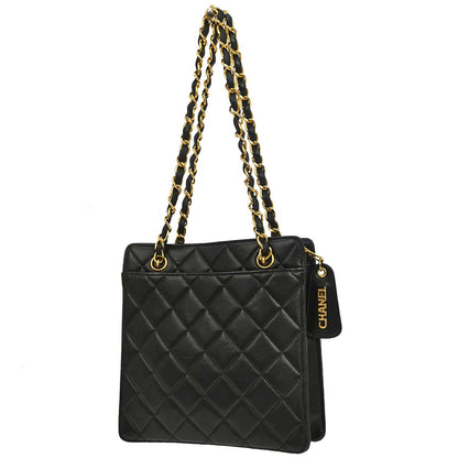 Chanel 1996-1997 Black Lambskin Chain Handbag