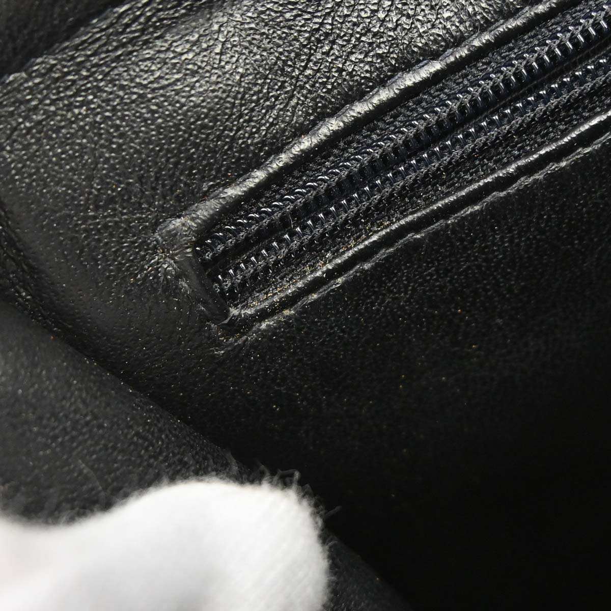Chanel 1996-1997 Black Lambskin Chain Handbag
