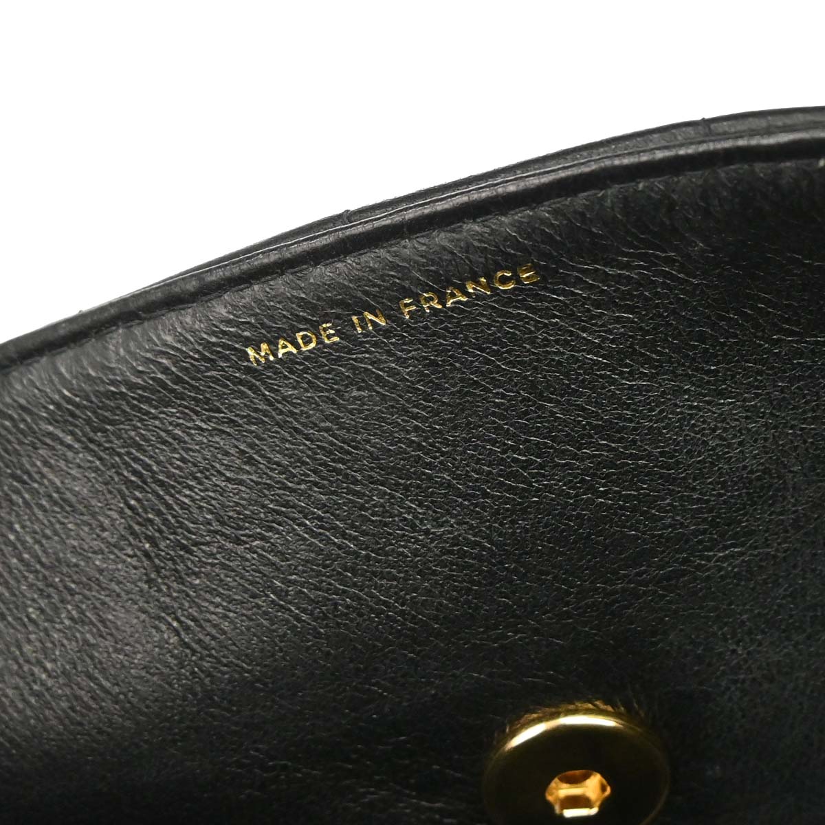 Chanel 2003-2004 Black Lambskin Choco Bar East West Shoulder Bag