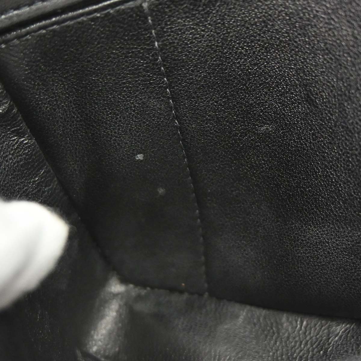 Chanel 2003-2004 Black Lambskin Choco Bar East West Shoulder Bag