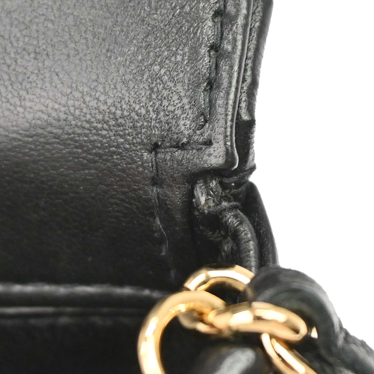 Chanel 2003-2004 Black Lambskin Choco Bar East West Shoulder Bag