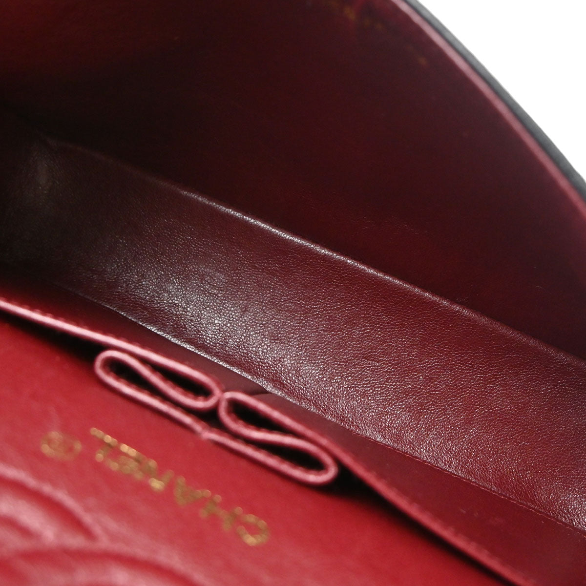 Chanel 1994-1996 Black Lambskin Small Classic Double Flap Shoulder Bag