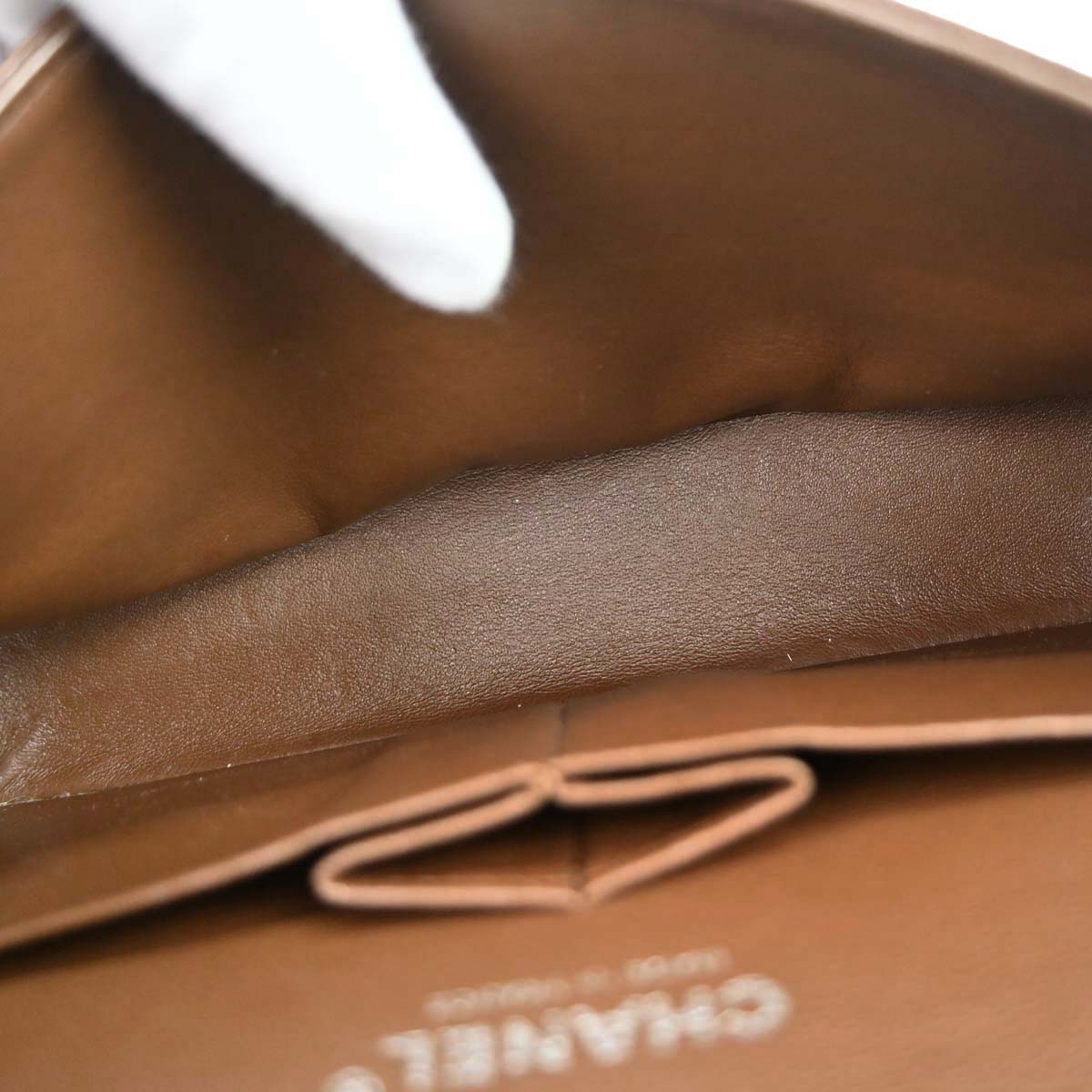 Chanel 2005-2006 Brown Caviar Skin Medium Classic Double Flap Shoulder Bag