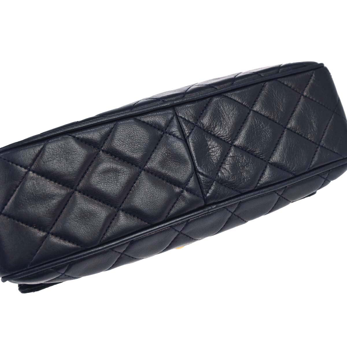 Chanel 1994-1996 Navy Lambskin Camera Bag Small