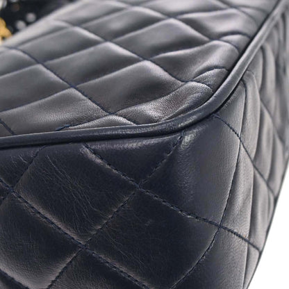 Chanel 1994-1996 Navy Lambskin Camera Bag Small