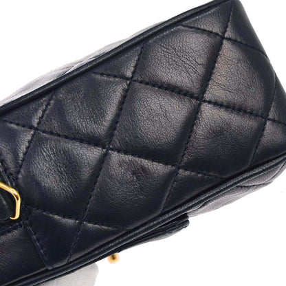 Chanel 1994-1996 Navy Lambskin Camera Bag Small