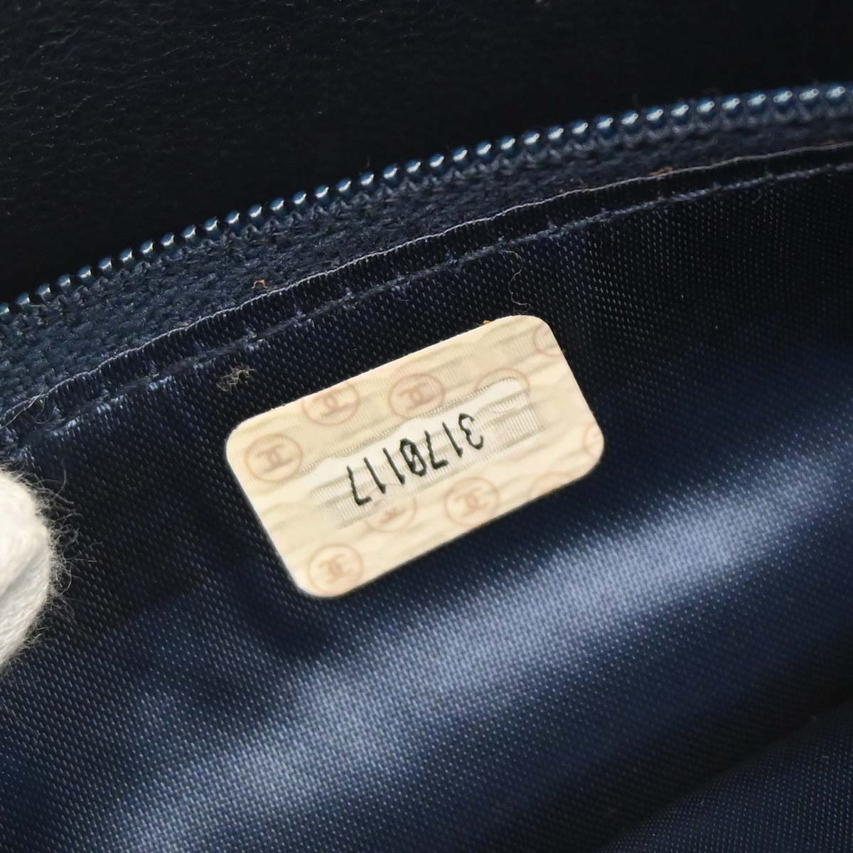 Chanel 1994-1996 Navy Lambskin Camera Bag Small