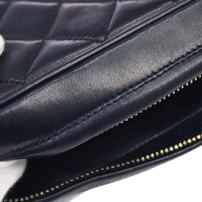 Chanel 1994-1996 Navy Lambskin Camera Bag Small