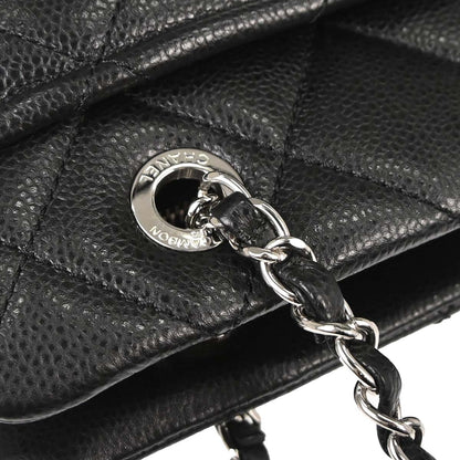 Chanel 2013-2014 Black Caviar Skin Timeless CC Chain Tote Bag