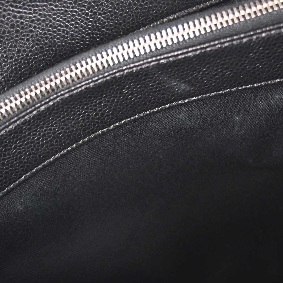 Chanel 2013-2014 Black Caviar Skin Timeless CC Chain Tote Bag