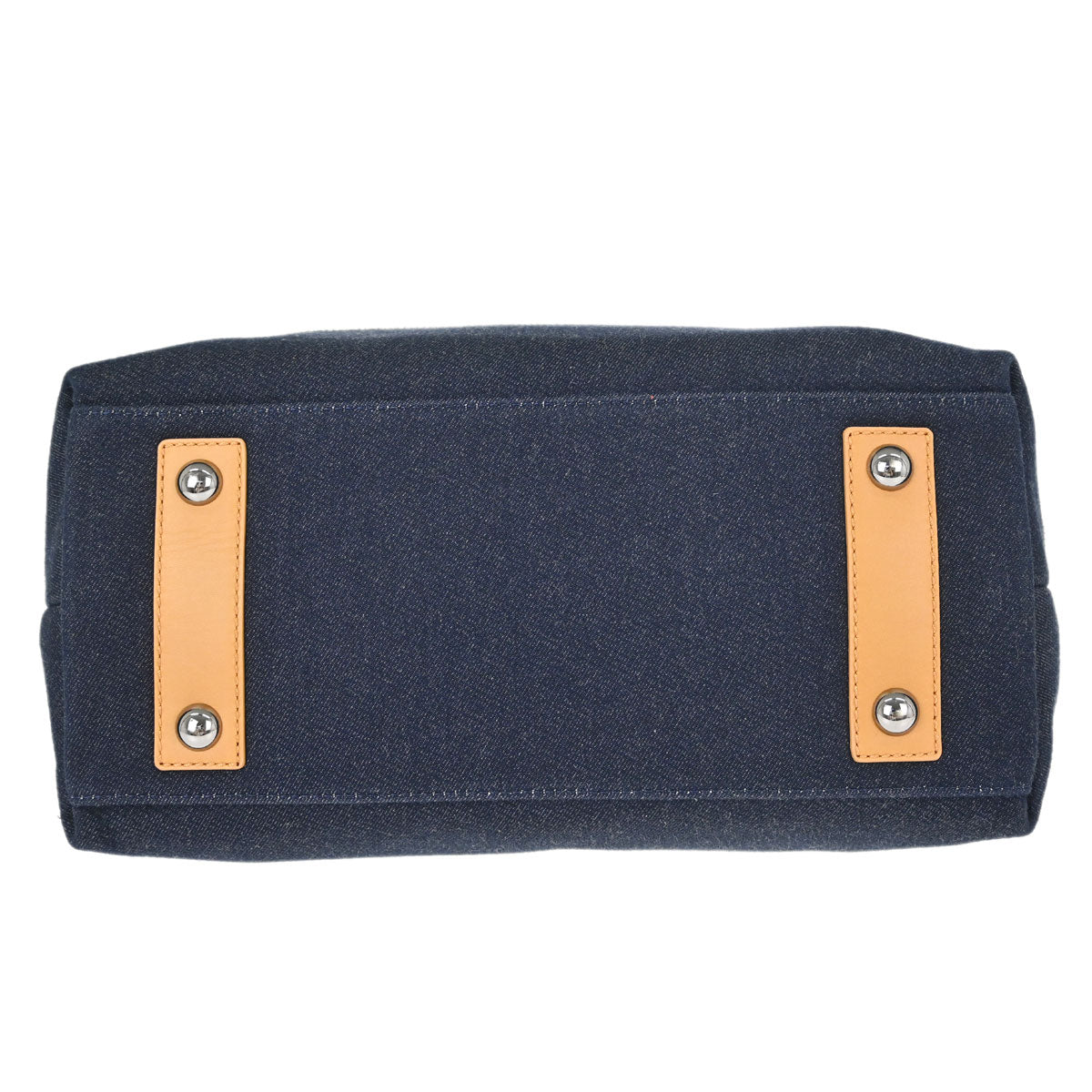 Chanel 2014 Navy Denim Small Deauville Shopping Tote 2way Handbag