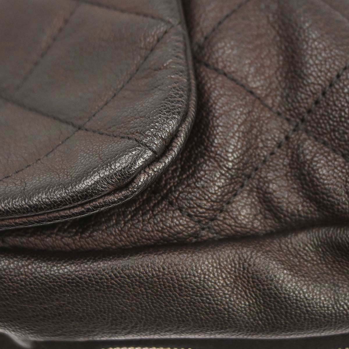 Chanel 2009-2010 Brown Calfskin Yacht Jumbo Handbag