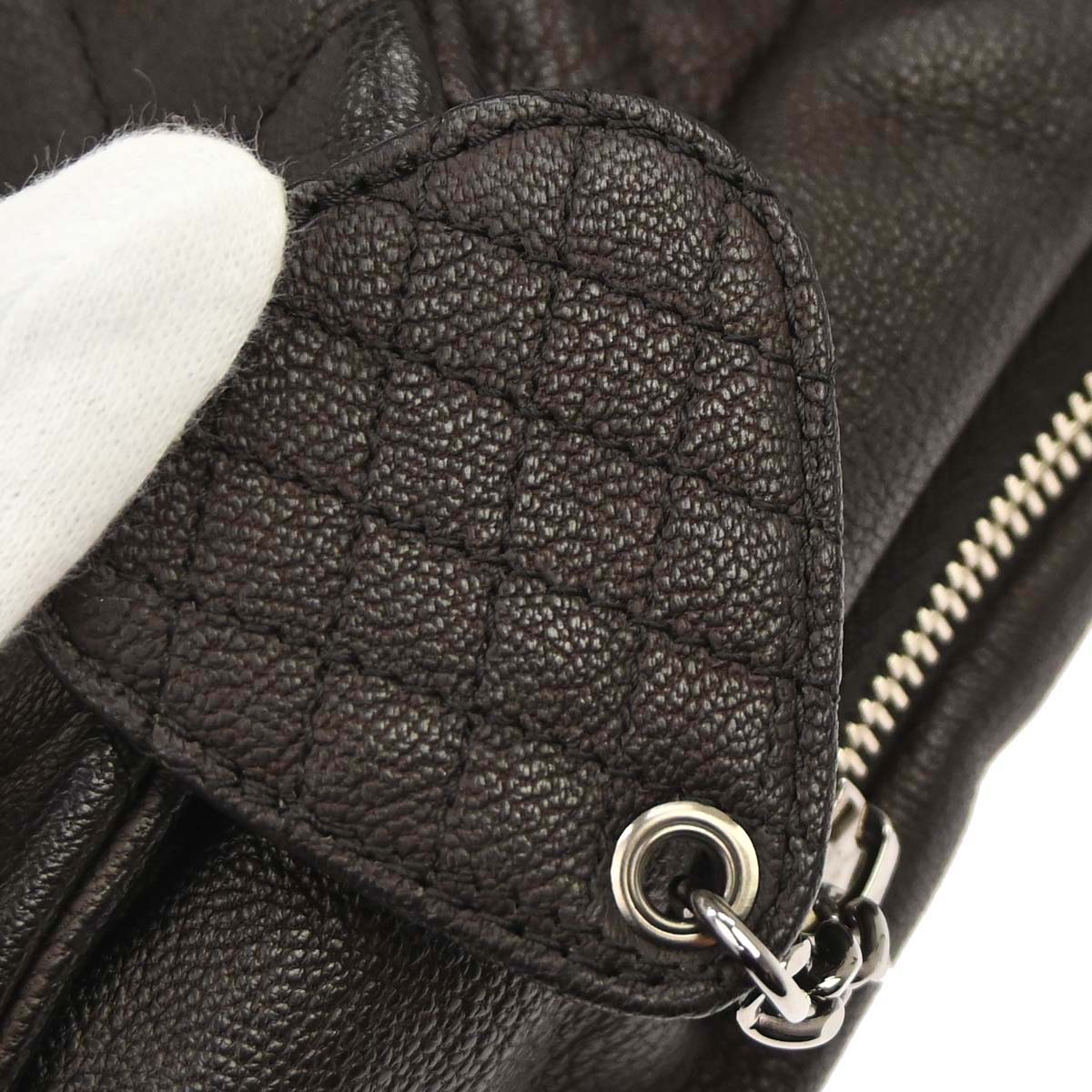 Chanel 2009-2010 Brown Calfskin Yacht Jumbo Handbag