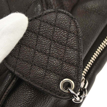 Chanel 2009-2010 Brown Calfskin Yacht Jumbo Handbag