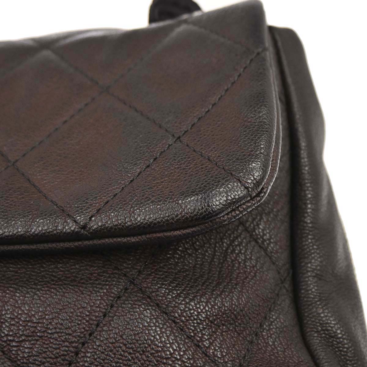 Chanel 2009-2010 Brown Calfskin Yacht Jumbo Handbag