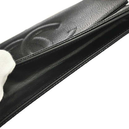Chanel 2014-2015 Black Caviar Skin Timeless WOC Wallet on Chain Shoulder Bag