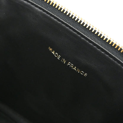 Chanel 2000-2002 Black Caviar Skin Timeless Vanity Handbag