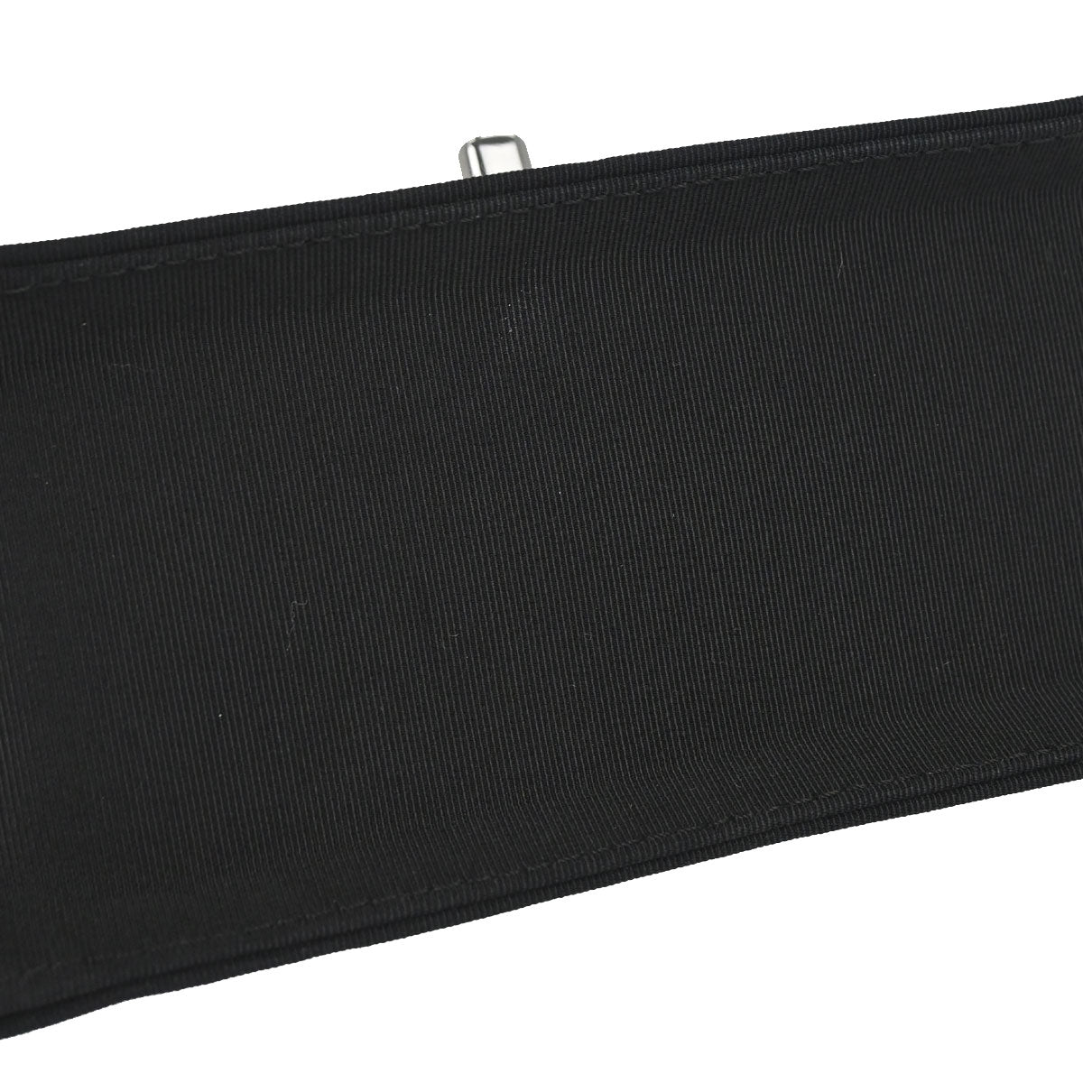 Chanel 2009-2010 Black Canvas Classic Single Flap Shoulder Bag