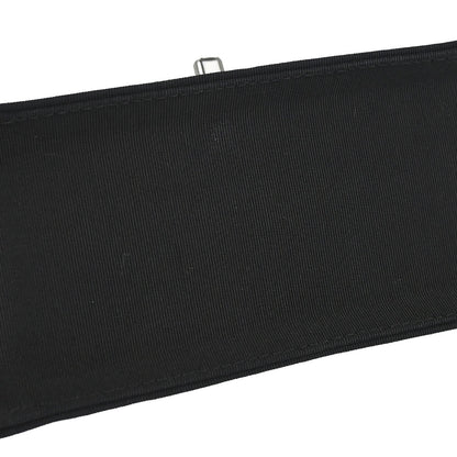 Chanel 2009-2010 Black Canvas Classic Single Flap Shoulder Bag