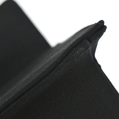 Chanel 2009-2010 Black Canvas Classic Single Flap Shoulder Bag
